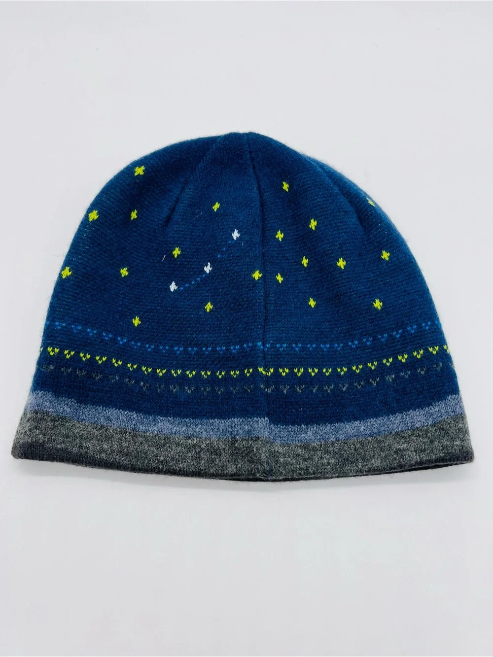 Sun Day Afternoons Unisex Glow-in-the-Dark Merino Stellar Beanie - Navy/Gray NWT